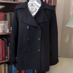 Vince Black Wool Jacket Light Soft Warm Large
